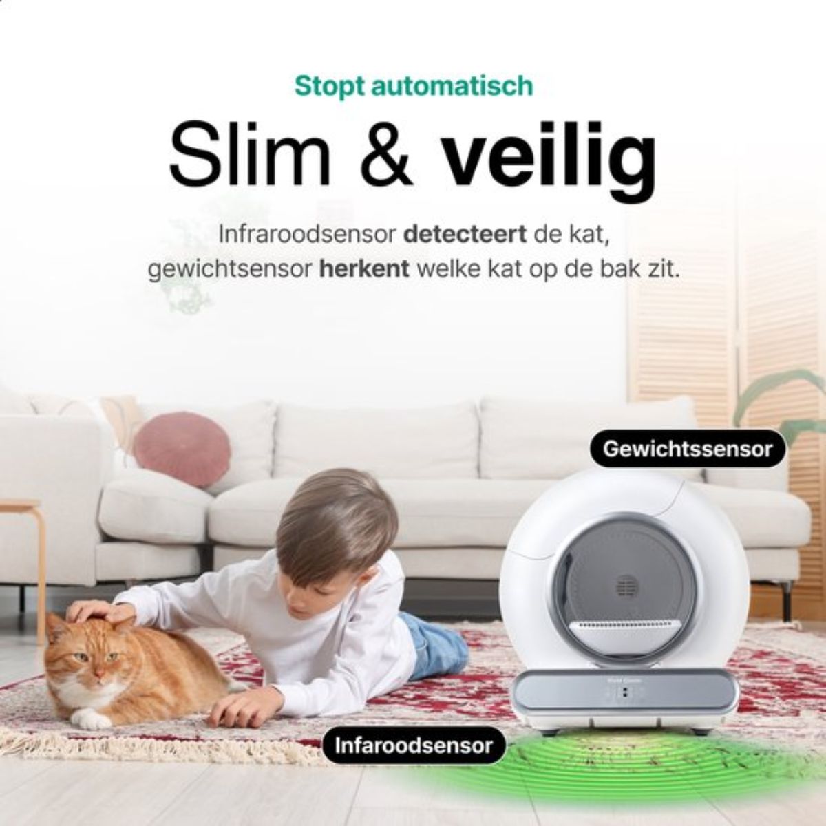 Petmo – Self-Cleaning Automatic Cat Litter Box with Advanced Features
