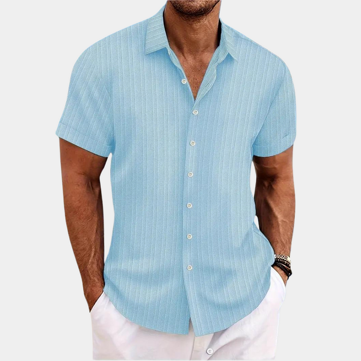 Thayer – Camisa elegante de manga curta para homem