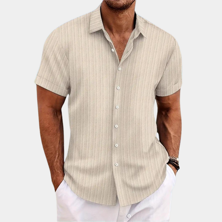 Thayer – Camisa elegante de manga curta para homem