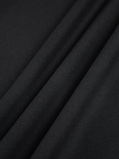 Ladies' high waist wide leg trousers with pleats and straight legs