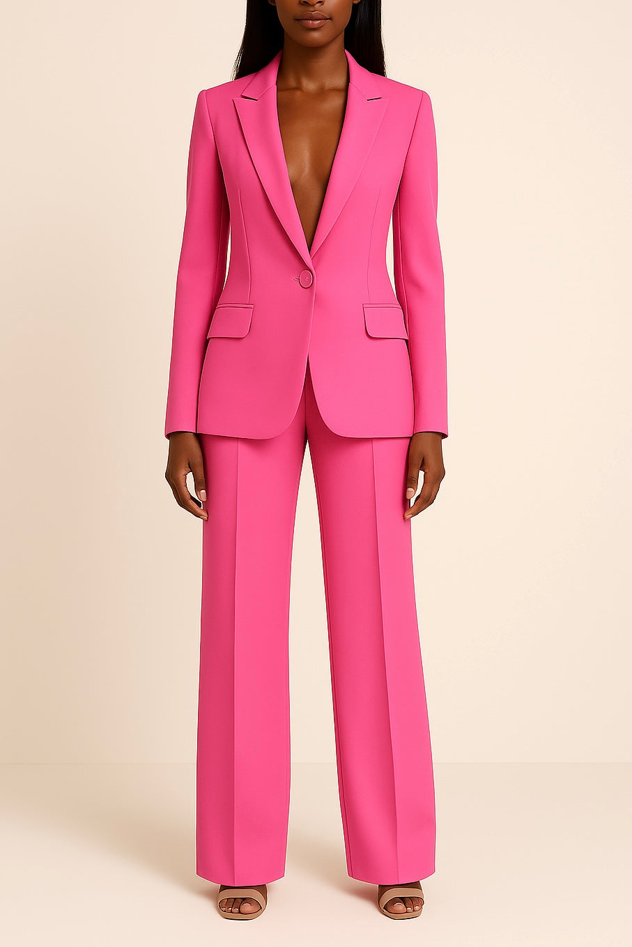 Completo elegante da donna con blazer lungo – Elegante e professionale