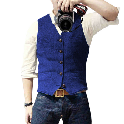 Gilet intramontabile da uomo con vestibilità comoda e stile versatile