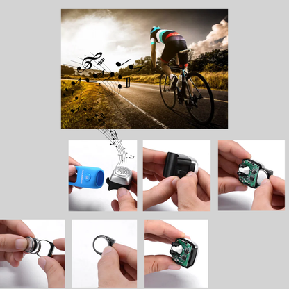 Clacson per bicicletta – Clacson compatto in silicone con suono chiaro
