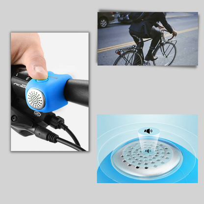 Clacson per bicicletta – Clacson compatto in silicone con suono chiaro