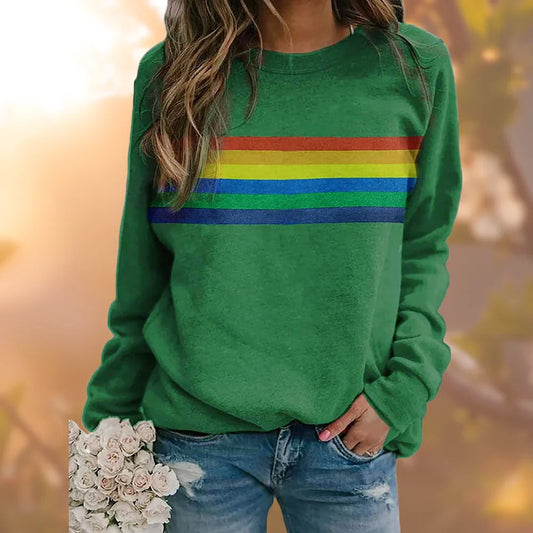Camisola de gola redonda para mulher