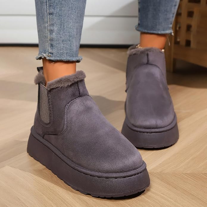 Women's Winter Warm Lined Boots with Anti-Slip