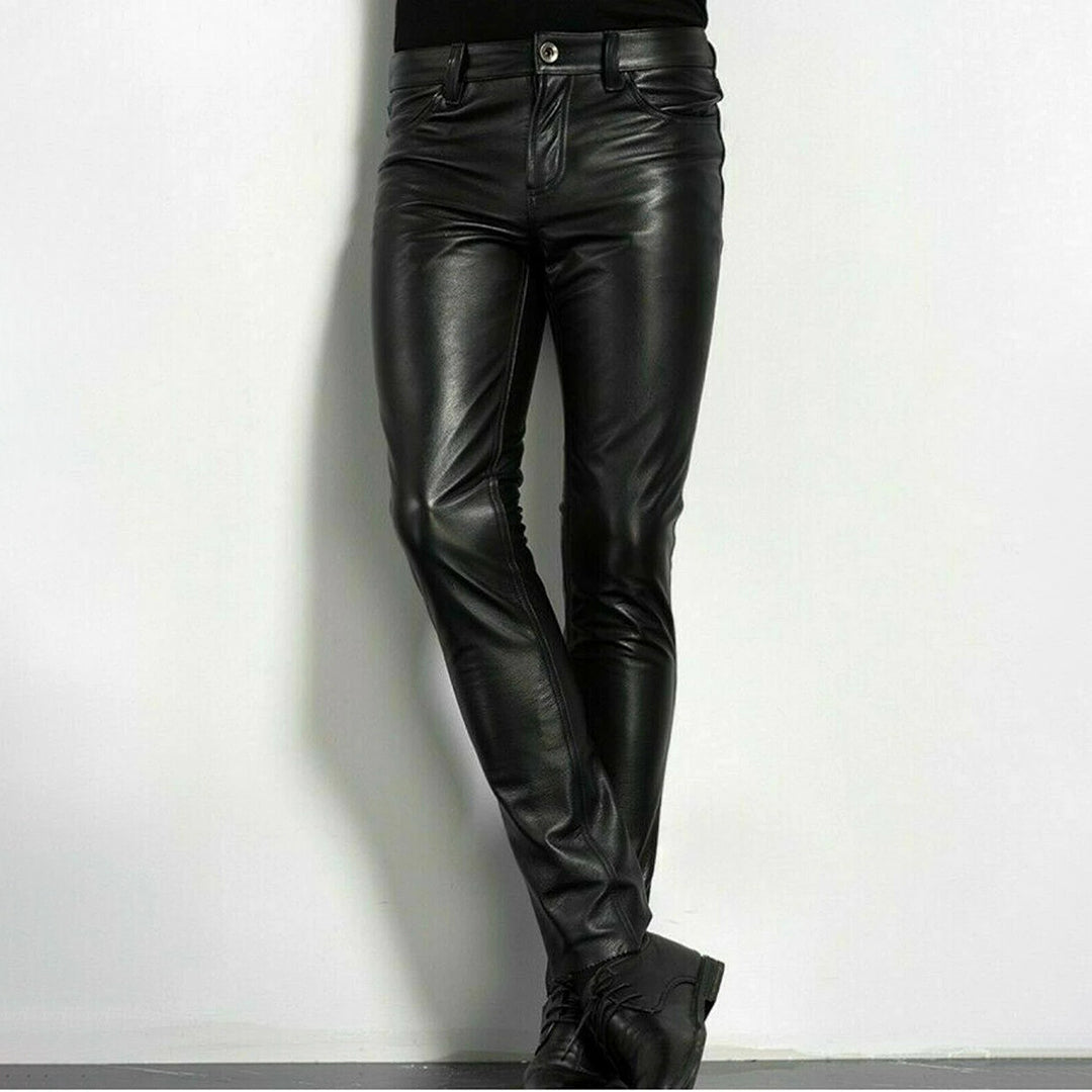 Nevard - PU Leather Skinny Trousers for Men
