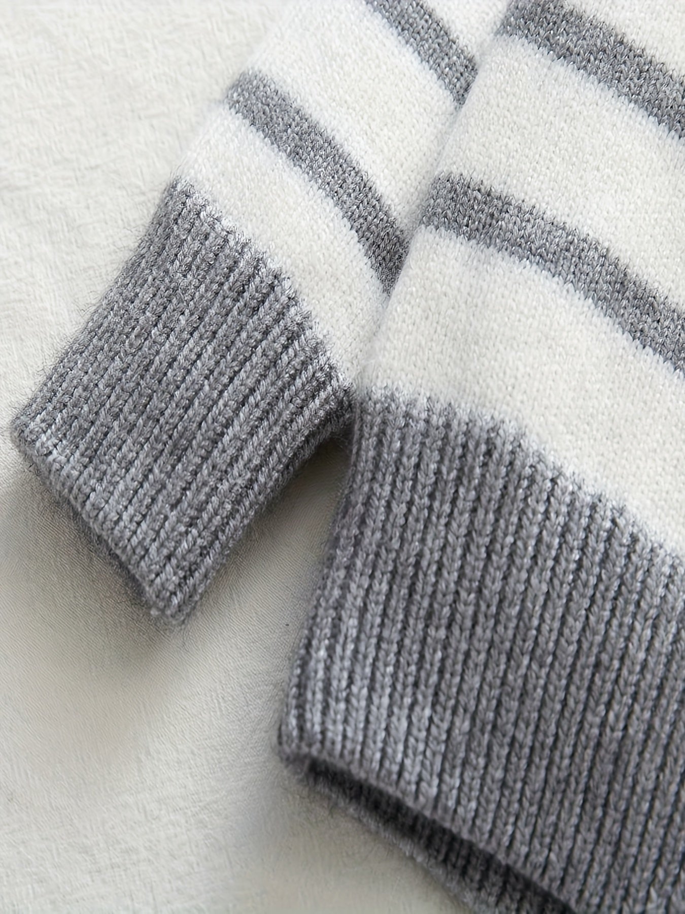 Baby Toddler Striped Knitted Sweater - Edrian