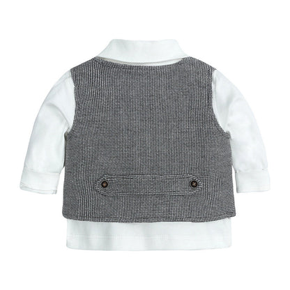 Conjunto para bebés y niños pequeños, con chaleco y pajarita para ocasiones especiales