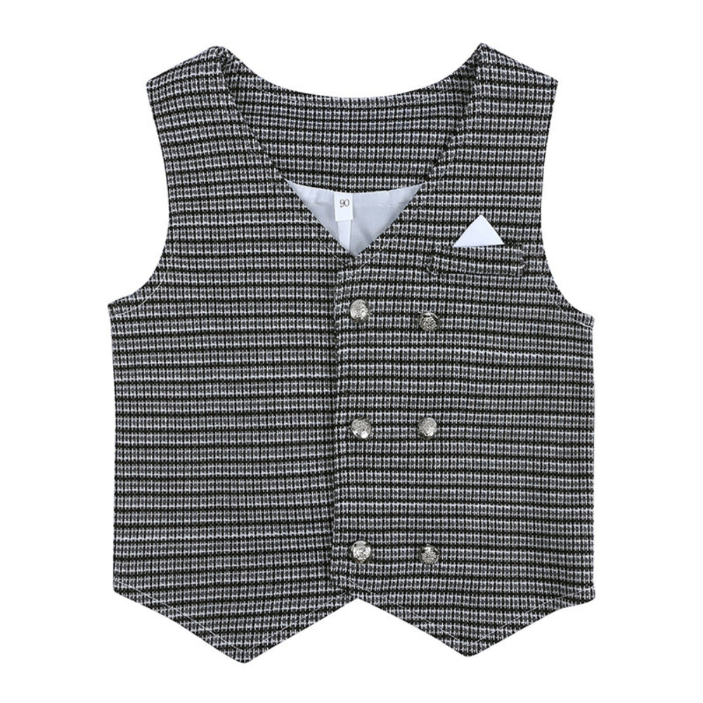 Conjunto para bebés y niños pequeños, con chaleco y pajarita para ocasiones especiales