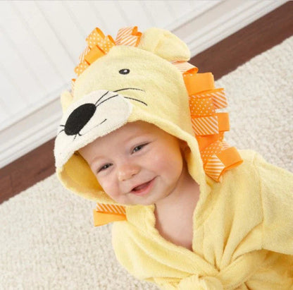Soft Baby Bathrobe with Animal Design – Absorbent, Comfortable and Ideal After Bathing