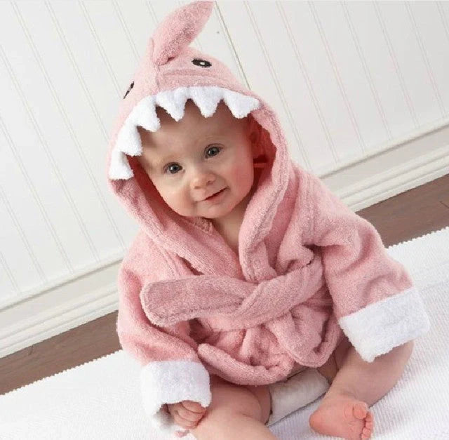 Soft Baby Bathrobe with Animal Design – Absorbent, Comfortable and Ideal After Bathing