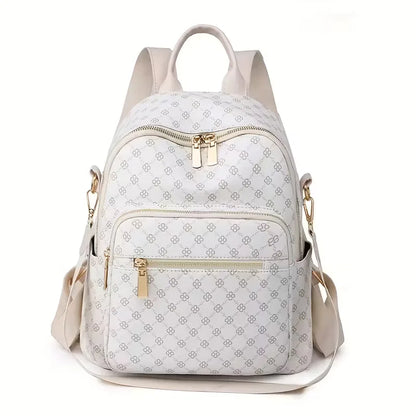 Backpack with Geometric Pattern