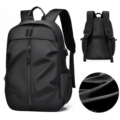 Backpack with USB and Zipped Pocket