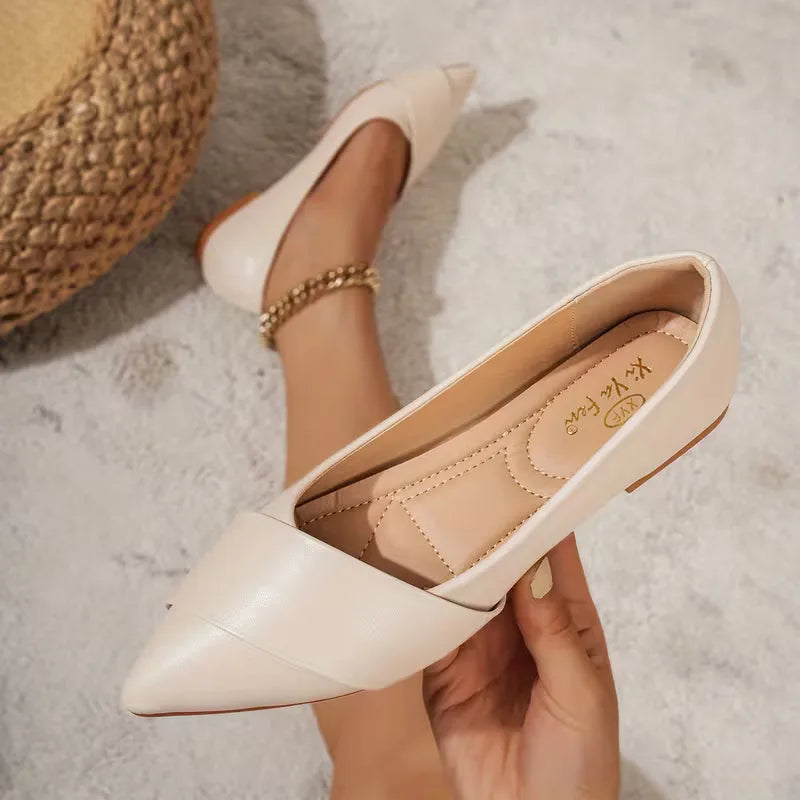 Ballet flats with pointed toe