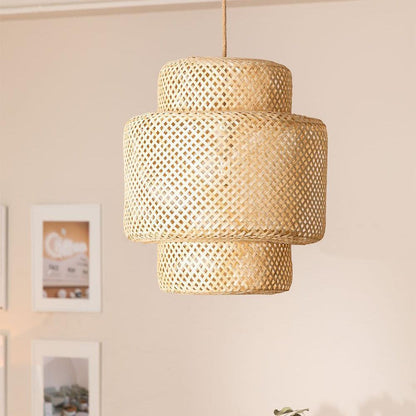 Lampada a sospensione in bambù – Fatto a mano e dal design moderno