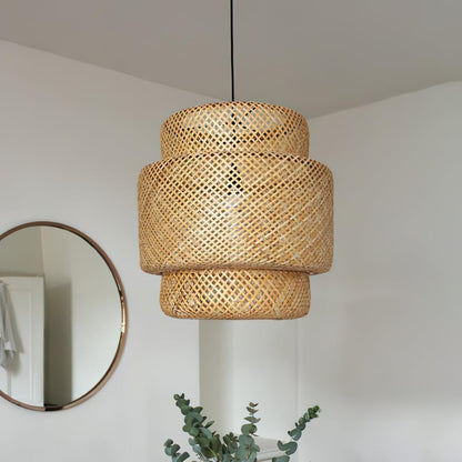 Lampada a sospensione in bambù – Fatto a mano e dal design moderno