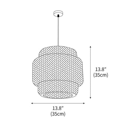 Lampada a sospensione in bambù – Fatto a mano e dal design moderno