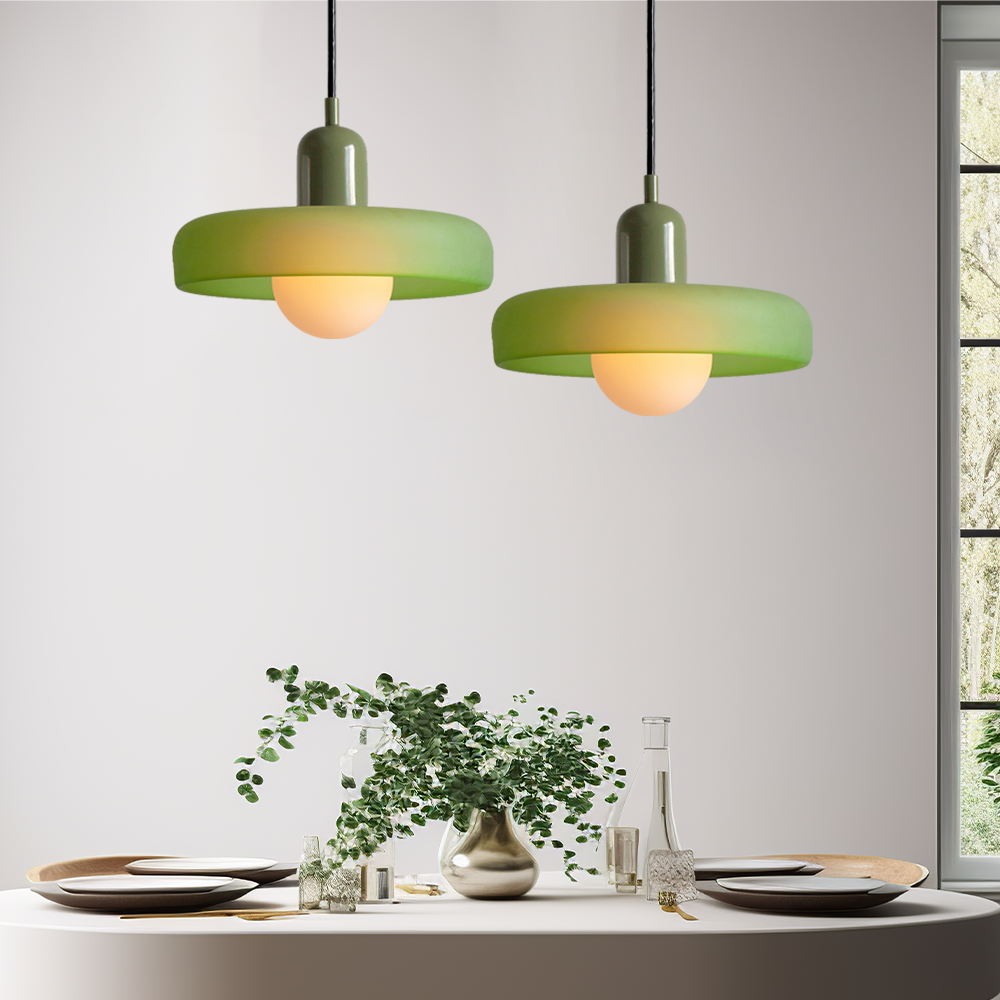 Lámpara colgante de vidrio de diseño Bauhaus – Artística, moderna y atemporal