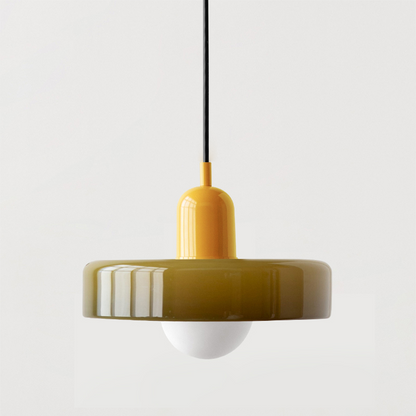 Lámpara colgante de vidrio de diseño Bauhaus – Artística, moderna y atemporal