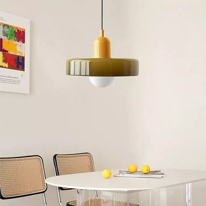 Lámpara colgante de vidrio de diseño Bauhaus – Artística, moderna y atemporal