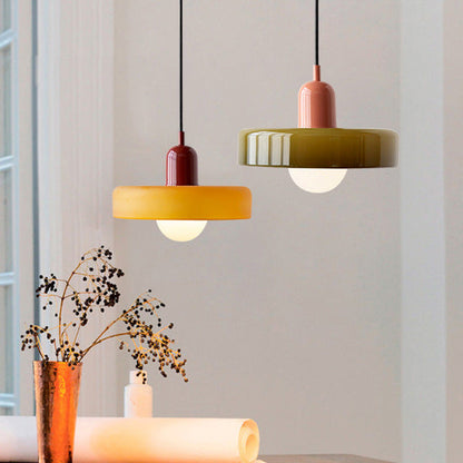 Lámpara colgante de vidrio de diseño Bauhaus – Artística, moderna y atemporal