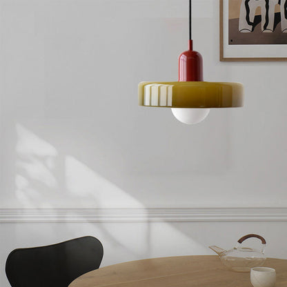 Lámpara colgante de vidrio de diseño Bauhaus – Artística, moderna y atemporal
