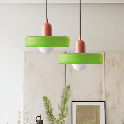Lámpara colgante de vidrio de diseño Bauhaus – Artística, moderna y atemporal