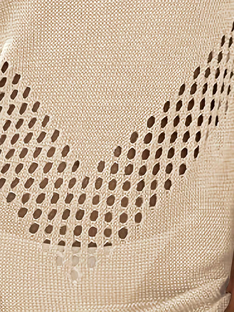 Beach cover-up with cut-out details