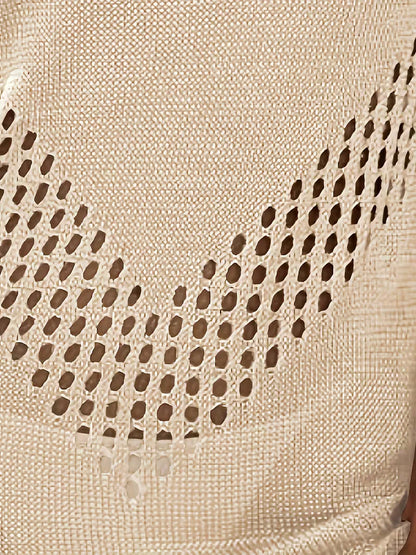 Beach cover-up with cut-out details