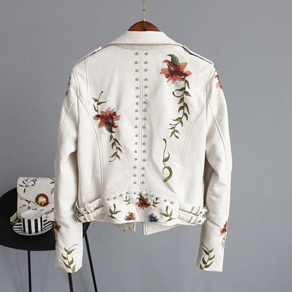 Lucina - Women's Jacket with Floral Print