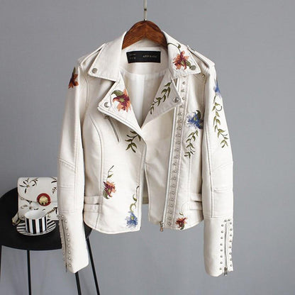 Lucina - Women's Jacket with Floral Print