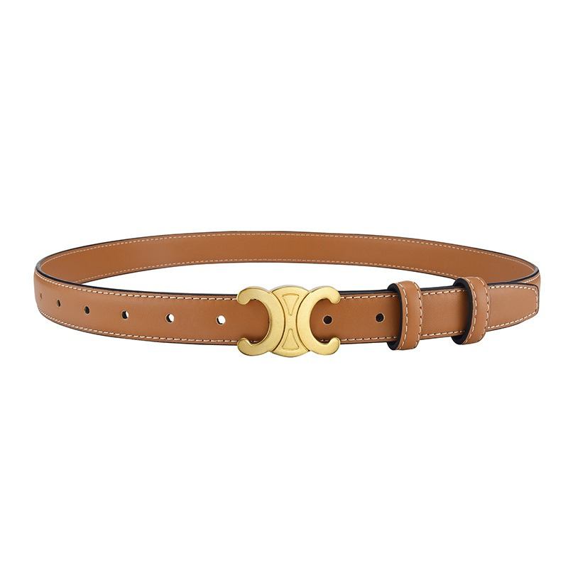 Belt with Gold Accent and Adjustable Length