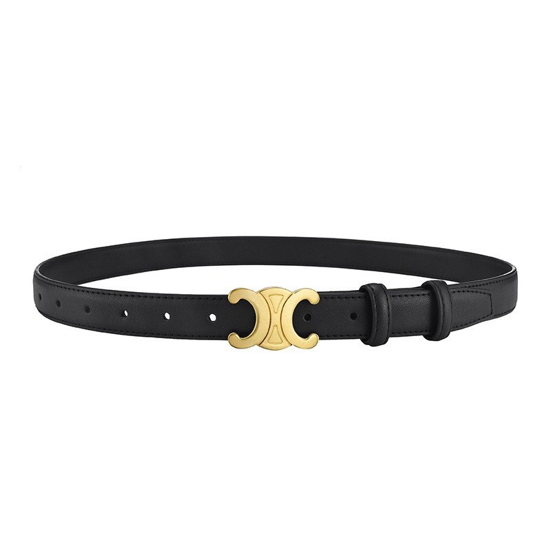 Belt with Gold Accent and Adjustable Length