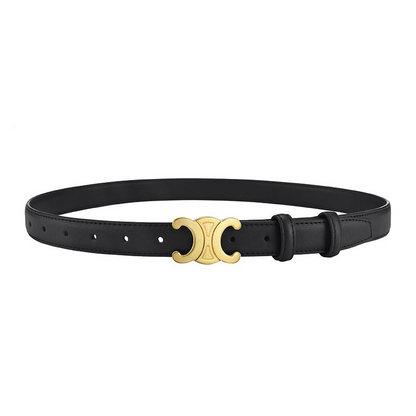 Belt with Gold Accent and Adjustable Length