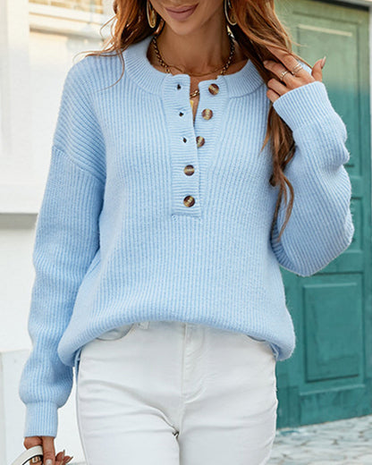 Benthe | Chunky Sweater with Round Neck