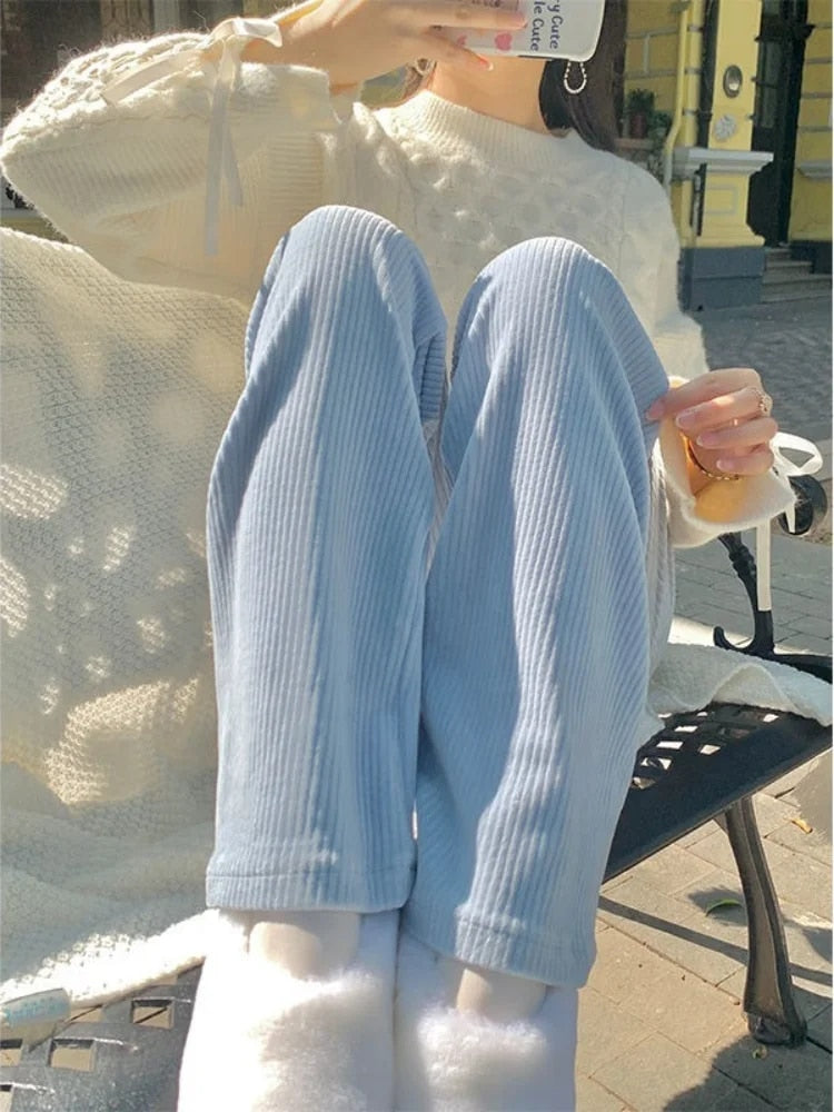 Bernadette | Corduroy Trousers with Wider Legs