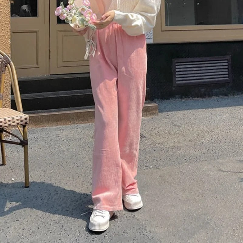Bernadette | Corduroy Trousers with Wider Legs