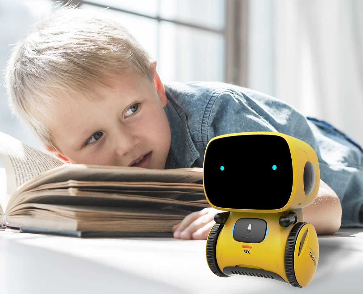 Robot giocattolo intelligente che canta, balla, parla e si muove