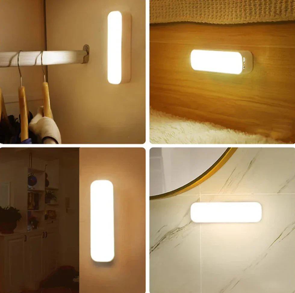 Lampada da parete LED senza fili con sensore di movimento – ricaricabile tramite USB