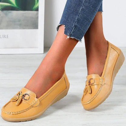Retro wedge loafers for women