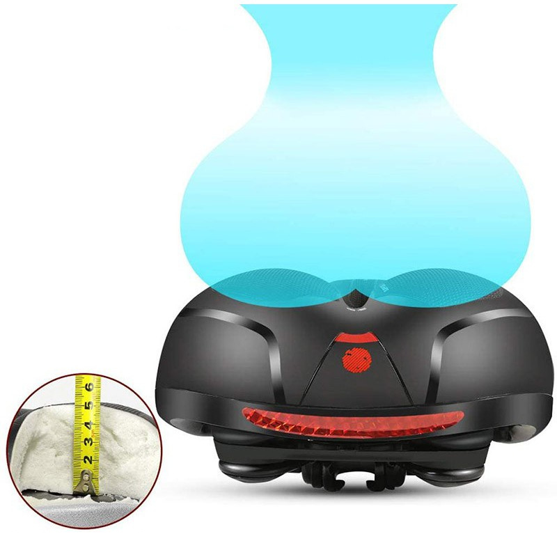Bike Seat with Lighting and Extra Sitting Comfort