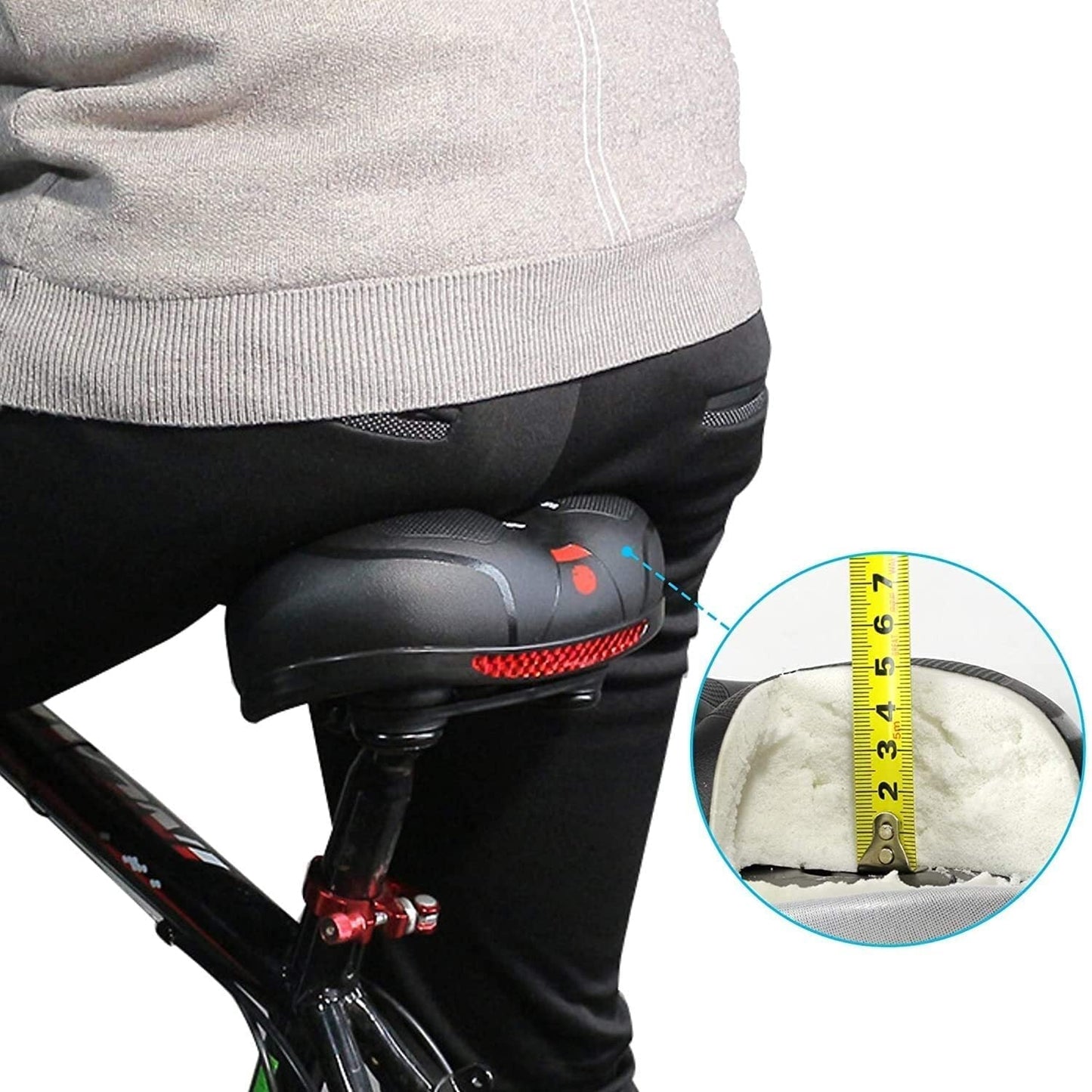 Bike Seat with Lighting and Extra Sitting Comfort