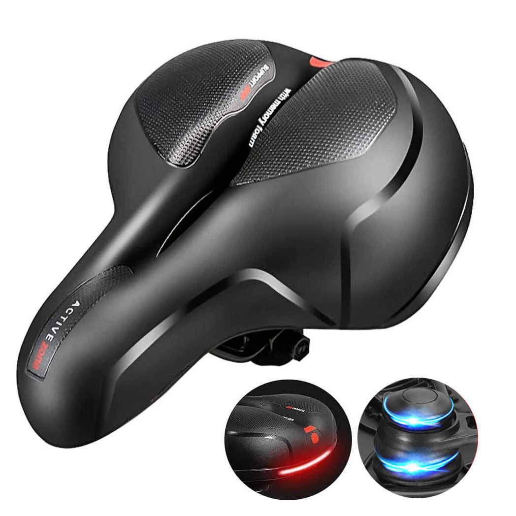 Bike Seat with Lighting and Extra Sitting Comfort