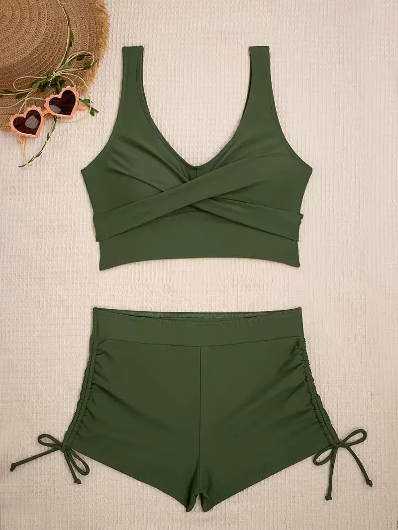 Bikini with Criss-Cross Top
