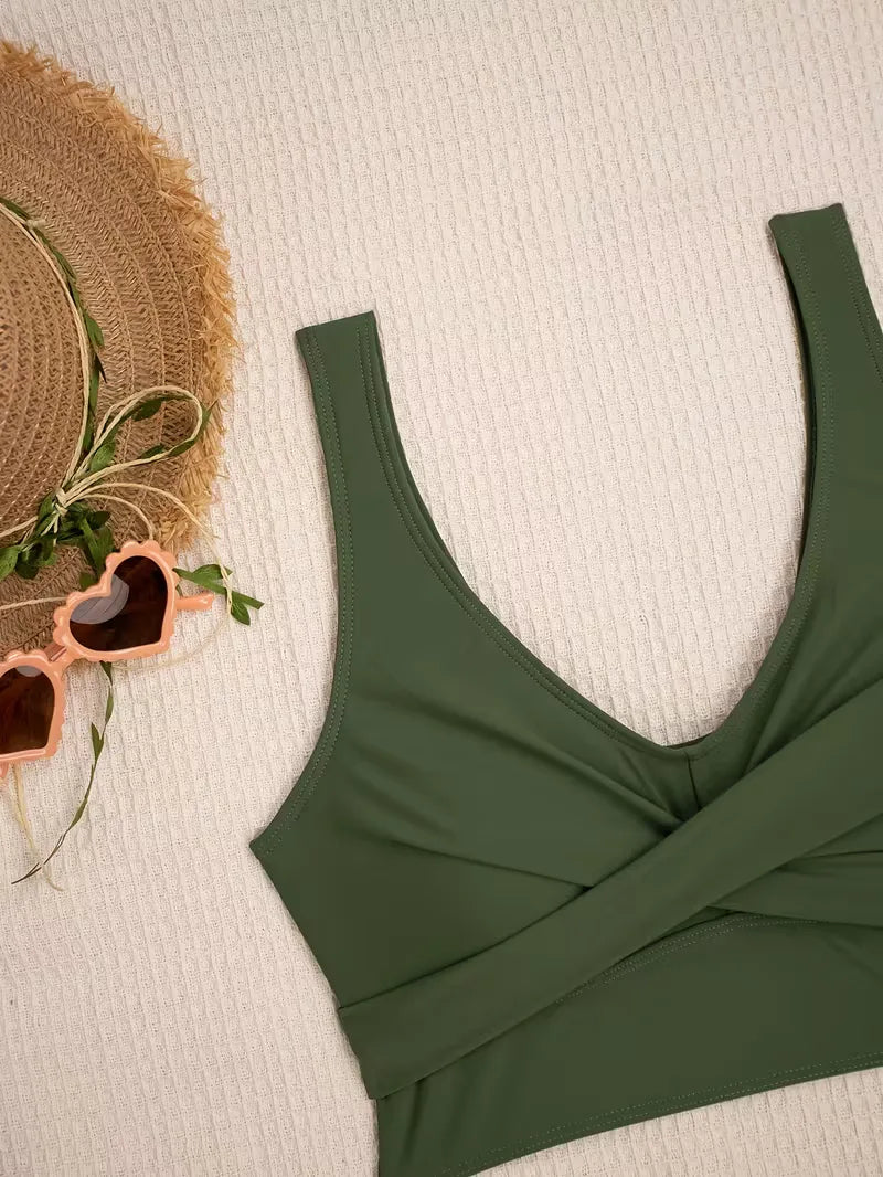 Bikini with Criss-Cross Top
