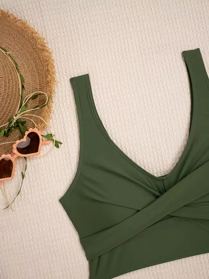 Bikini with Criss-Cross Top