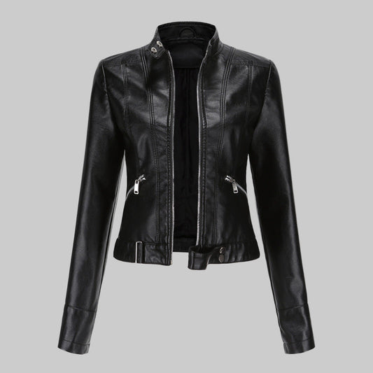 Chaqueta de cuero para mujer