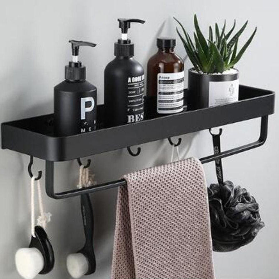 Black Aluminum Wall Shelf