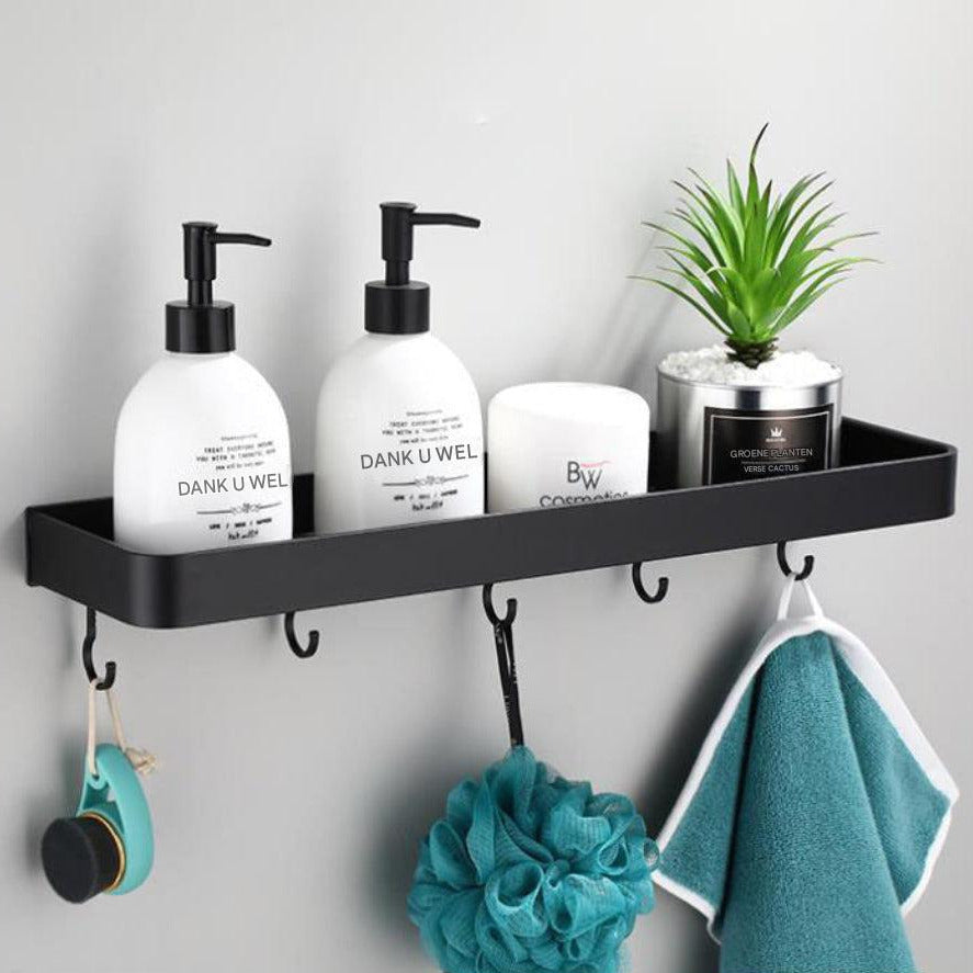 Black Aluminum Wall Shelf